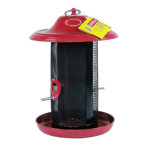 Stokes Select 38199 Red Rock Twin Chamber Bird Feeder, Red