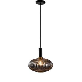 Pendant Light - Gold & Black Crystal Ceiling Fixture - Modern Hanging Lamp for Dining Room - 9.5