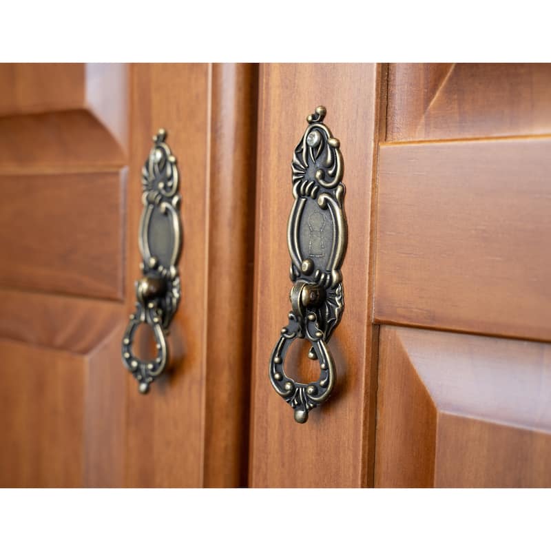 100% Solid Wood Kyle 3-Door Wardrobe Armoire with Mirrored Door
