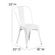 preview thumbnail 93 of 164, Metal Indoor/ Outdoor Stackable Bistro Chair (Set of 4)