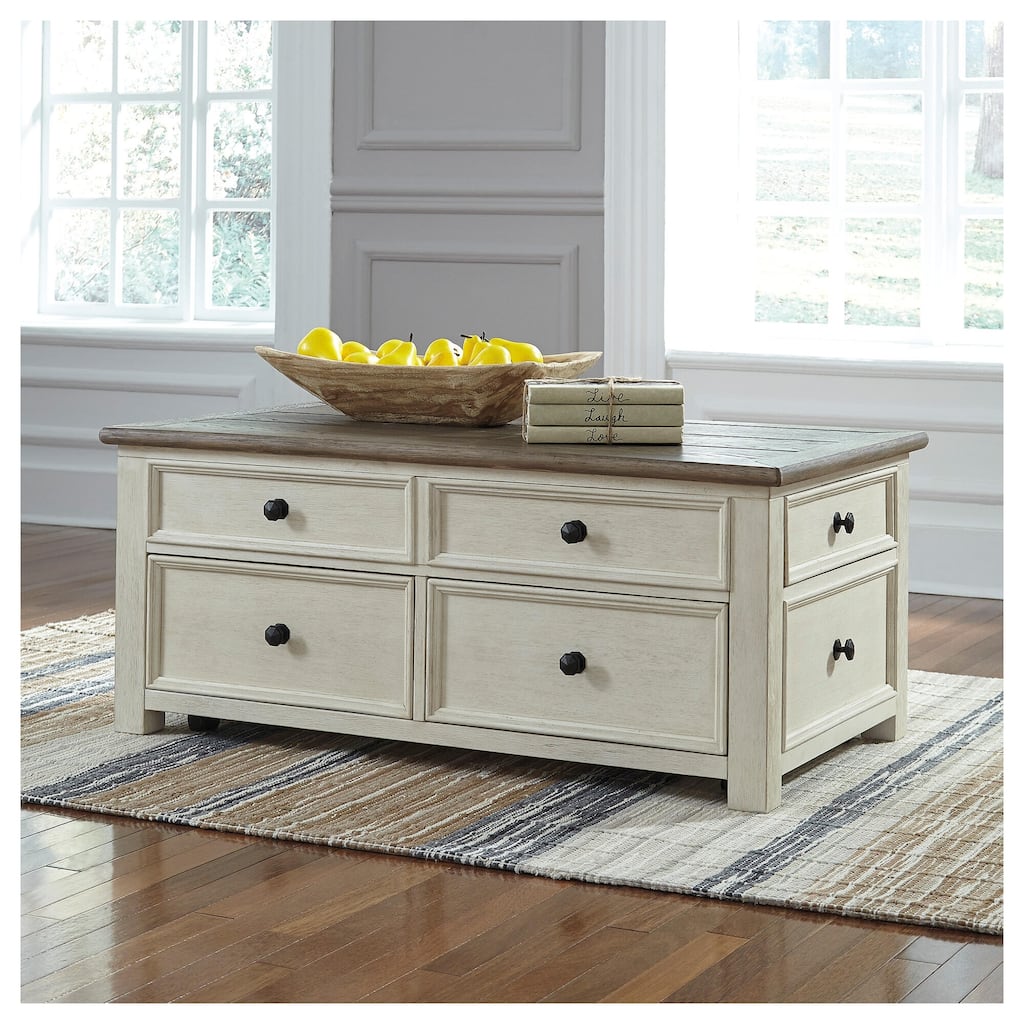 Bolanburg Two-Tone Coffee Table with Lift Top