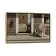 preview thumbnail 2 of 10, iCanvas "Bedroom Dog" by Zhen-Huan Lu Framed Canvas Print Gold - 18x26