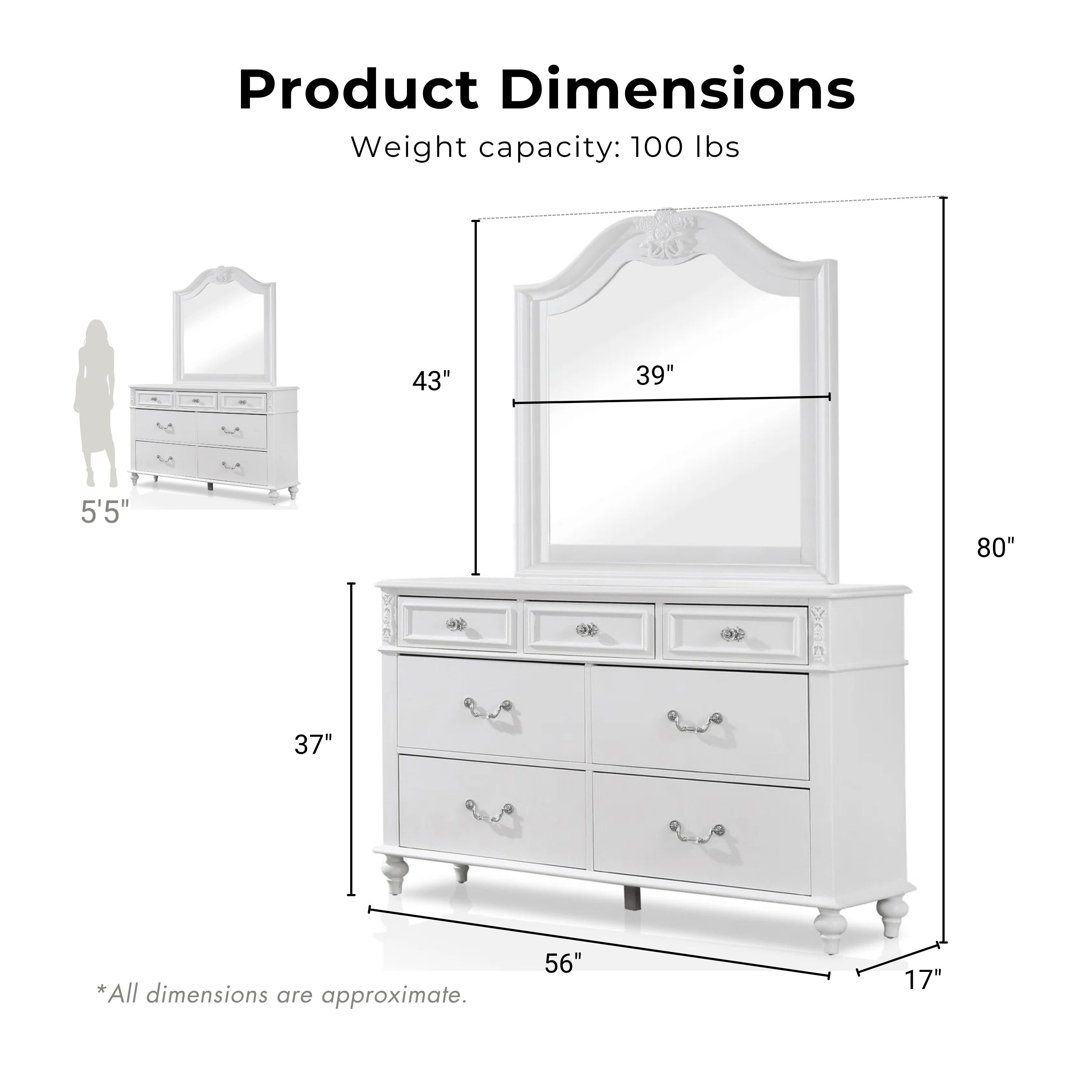 white dresser under $100 Asofer 4-Drawer for Bedroom, Modern Wood Chest with Metal Handle The clean lines make the storage chests of drawer with door a great addition to any room style Homfa 4 Drawer White Dresser,