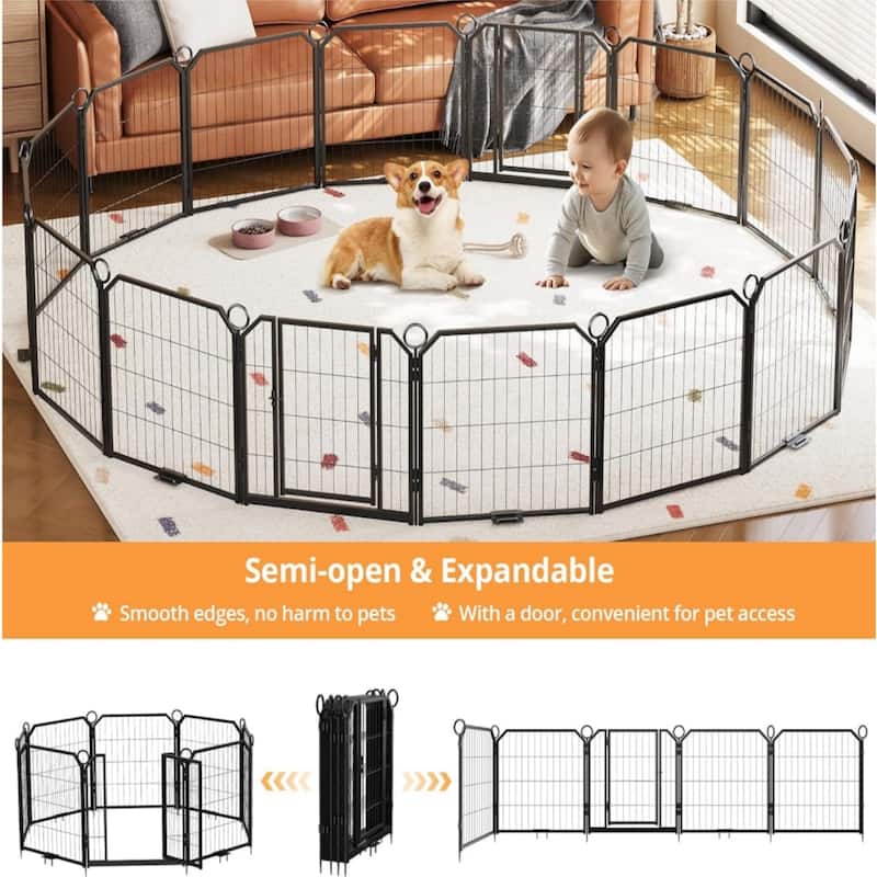 8-panel dog fence, 32-inch indoor dog fence
