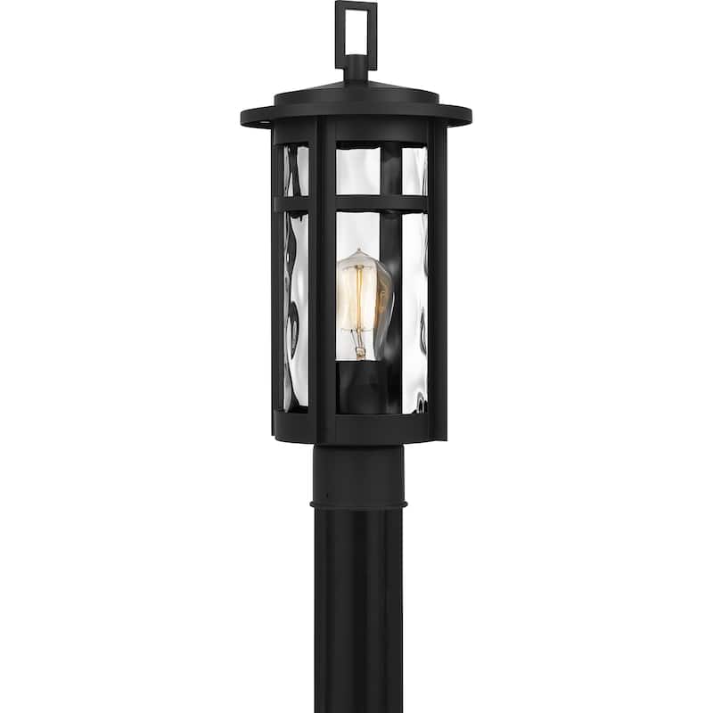 Uma Outdoor Post Lantern - Matte Black