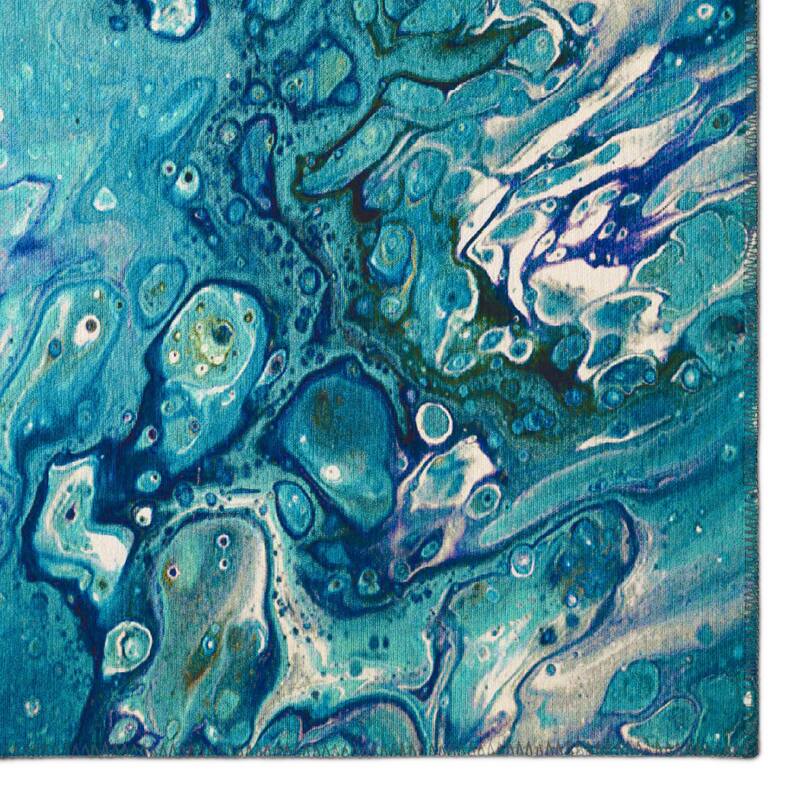 Indoor/ Outdoor Addison Karina Abstract Washable Area Rug