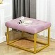 preview thumbnail 74 of 74, Upholstered Tufted Velvet Ottoman, Modern End of Bed Bench with Golden Metal Frame, Entryway Footrest Stool