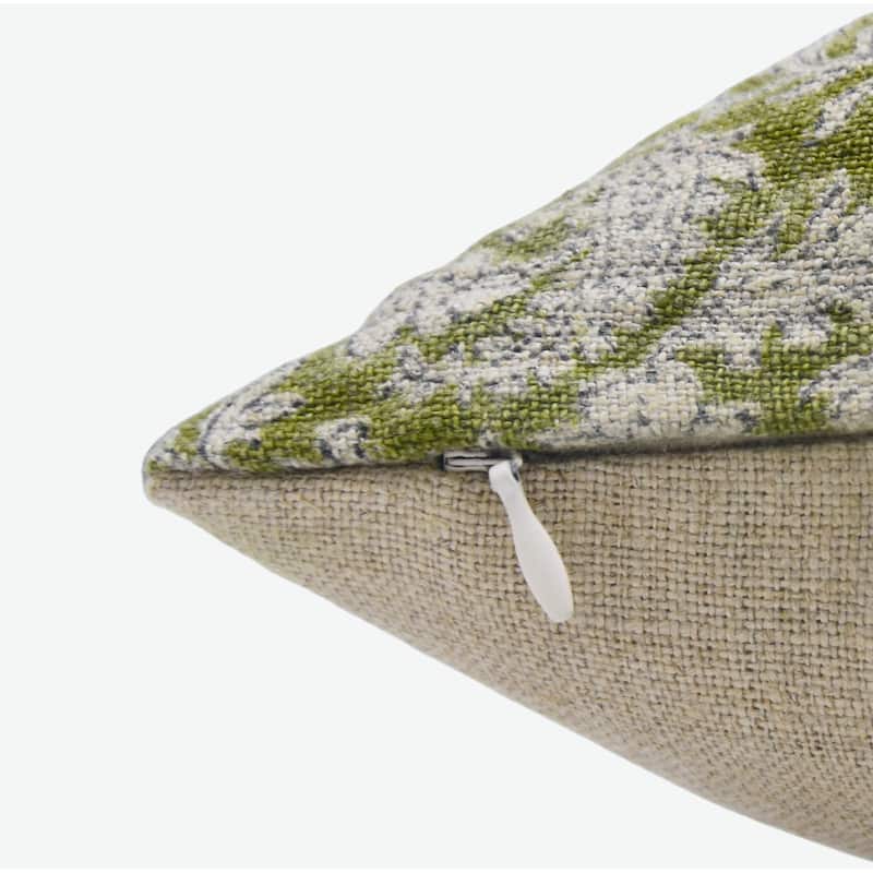 Fabdivine Linen Square Block print pillow Cover