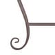 preview thumbnail 25 of 41, SAFAVIEH Abia Victorian Wrought Iron 50-inch Outdoor Tree Bench. - 50 in. W x 24 in. D x 31 in. H