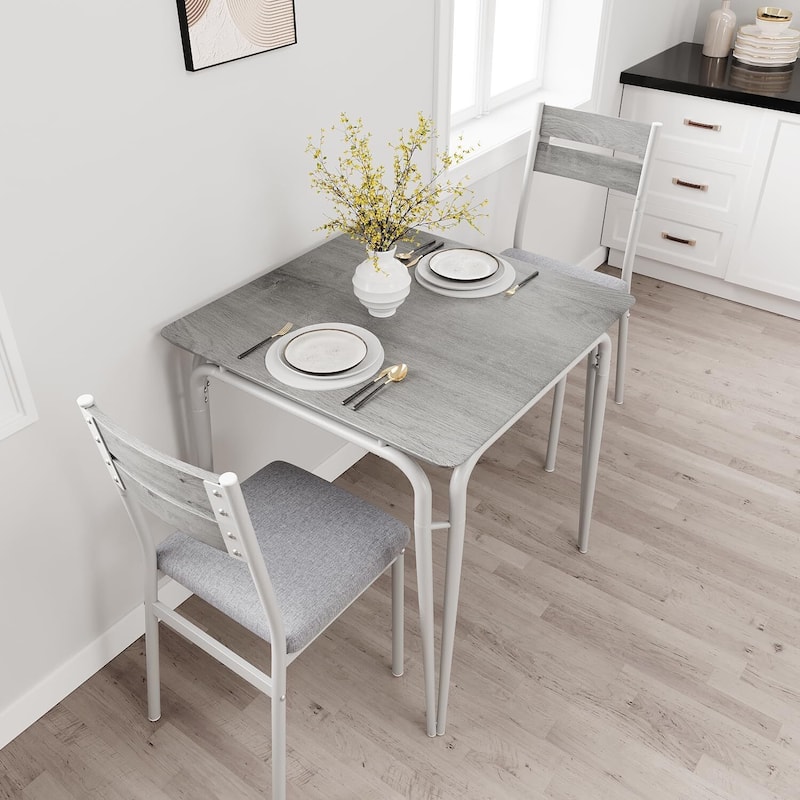 Dining Table for 2, Space Saving Square Dinette for Kitchen, Dining Room