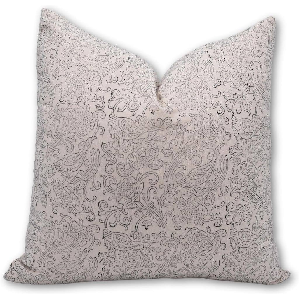 Fabdivine Cotton Outdoor Sofa Block print pillow Cover