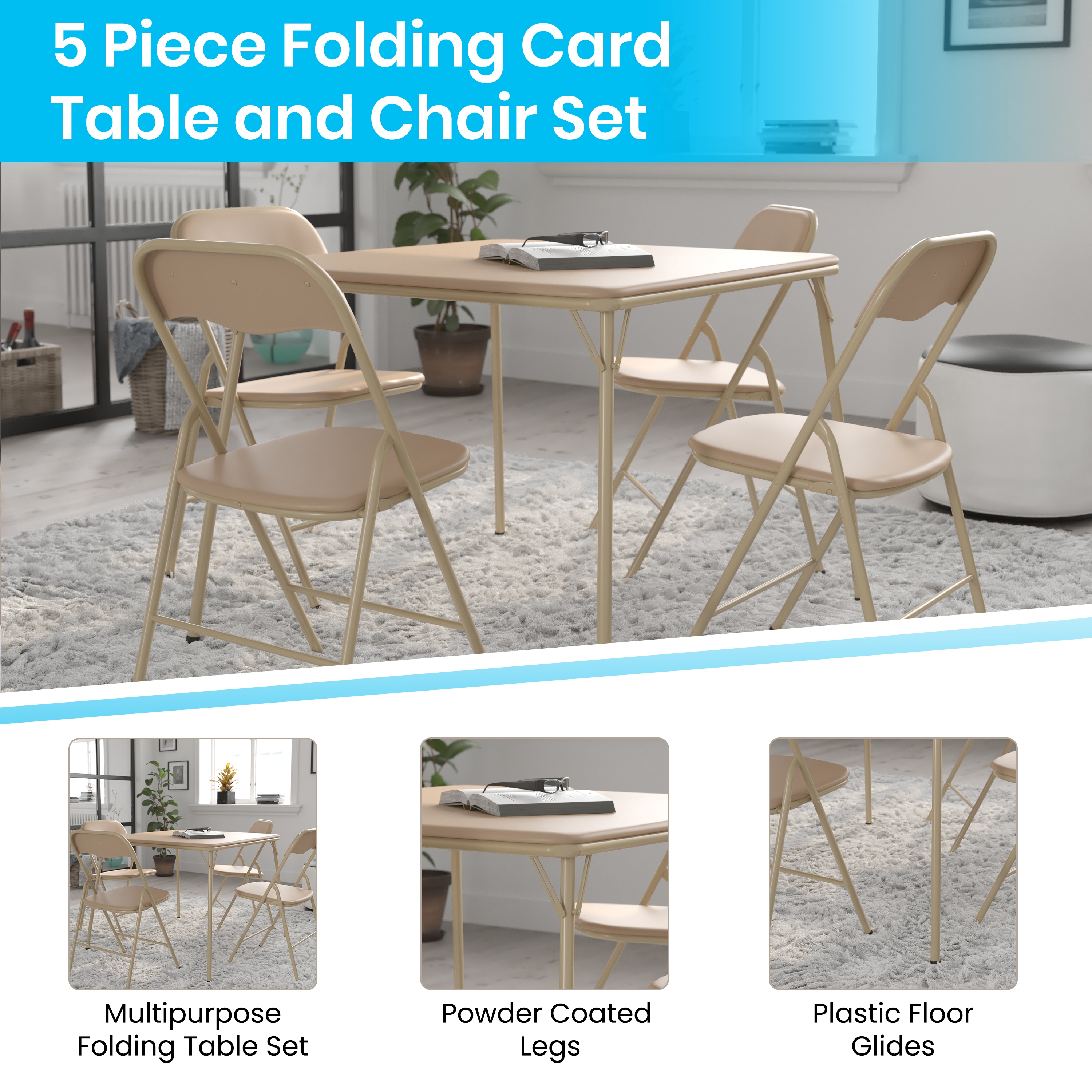 Folding card hotsell table and chairs