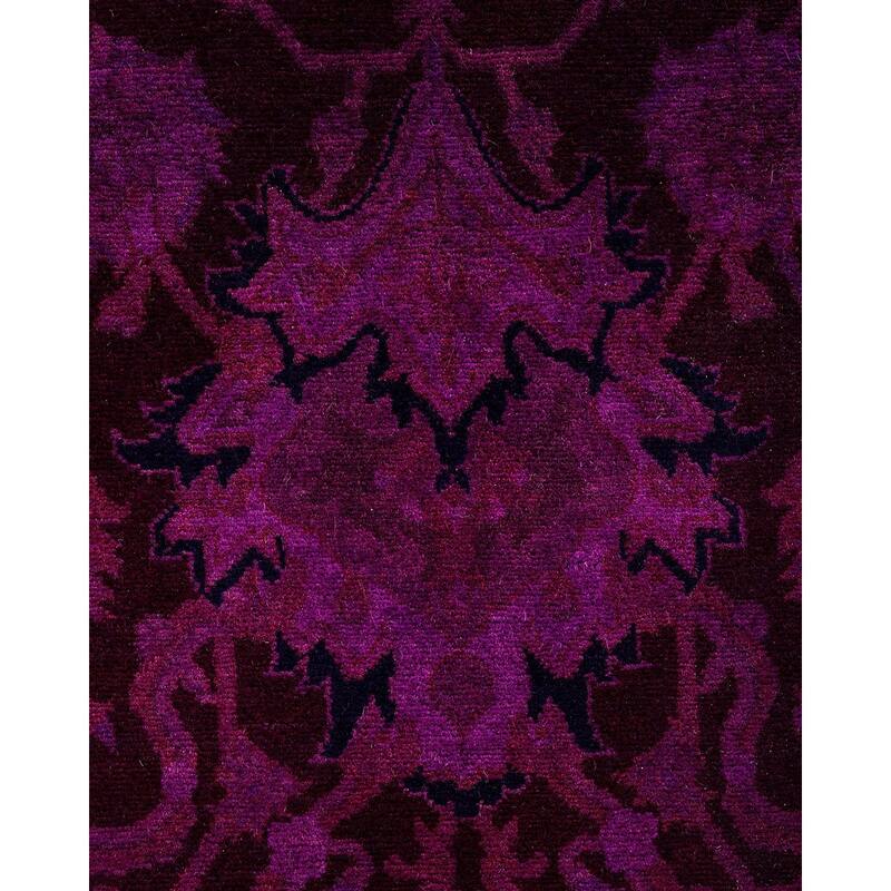 Fine Vibrance One-of-a-Kind Hand-Knotted Area Rug - Pink, 6' 0" x 9' 1" - 6' 0" x 9' 1"