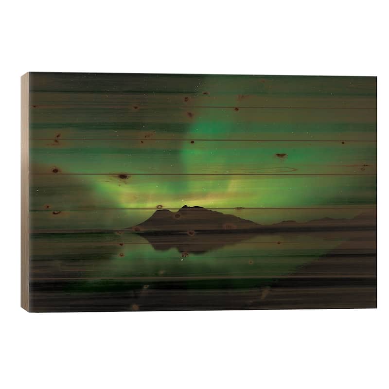Vikivaki Print On Wood by Bragi Ingibergsson - Multi-Color - 18x26x1.5