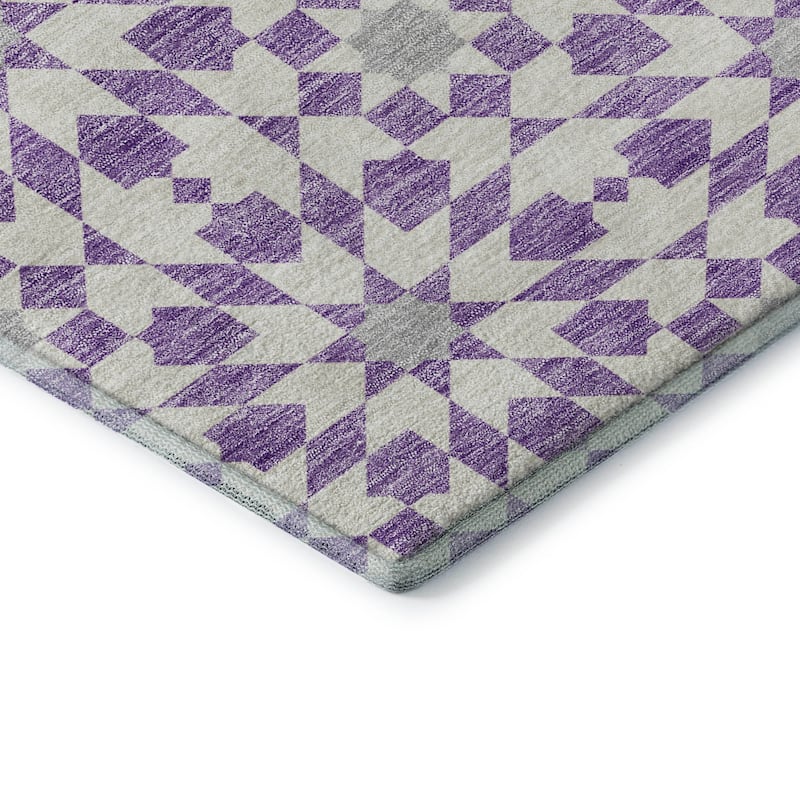 Premium Washable Super Soft Modern Mosaic Mayfield Rug