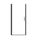 preview thumbnail 1 of 7, 28x72 Inch Half Frame Pivot Shower Door Matte Black
