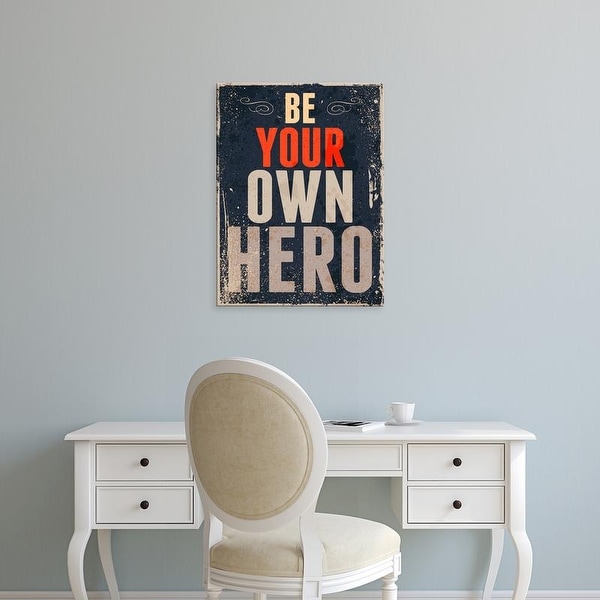 Easy Art Prints GraphINC's 'Be Your Own Hero' Premium Canvas Art
