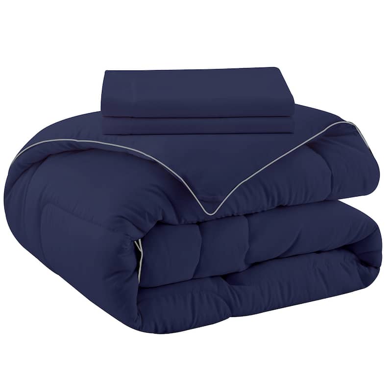 All Season Satin Down Alternative Comforter Set