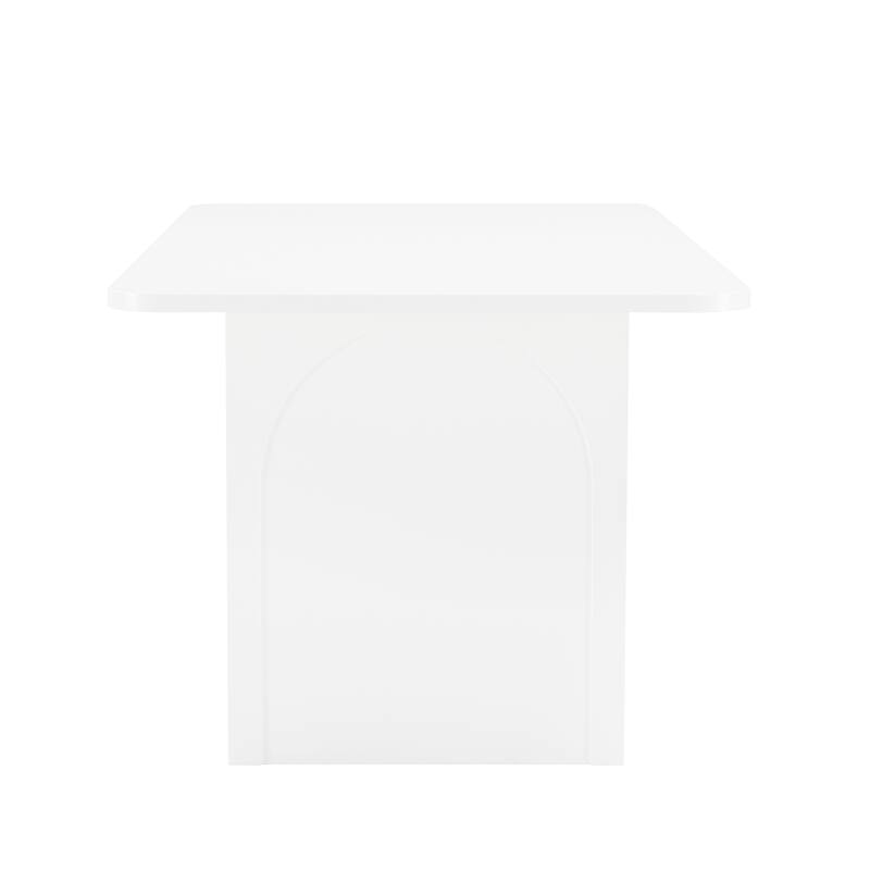 Manhattan Comfort Modern Ella 78.7 In White Dining Table