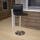 preview thumbnail 1 of 111, Modern Vinyl Stitch Back Adjustable Height Barstool - 16"W x 19"D x 35" - 44"H Black