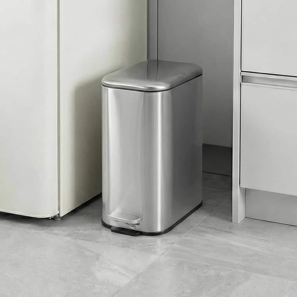 1.3 Gallons Trash Can, Step Garbage Can for Bathroom, Bedroom, Office, Kitchen