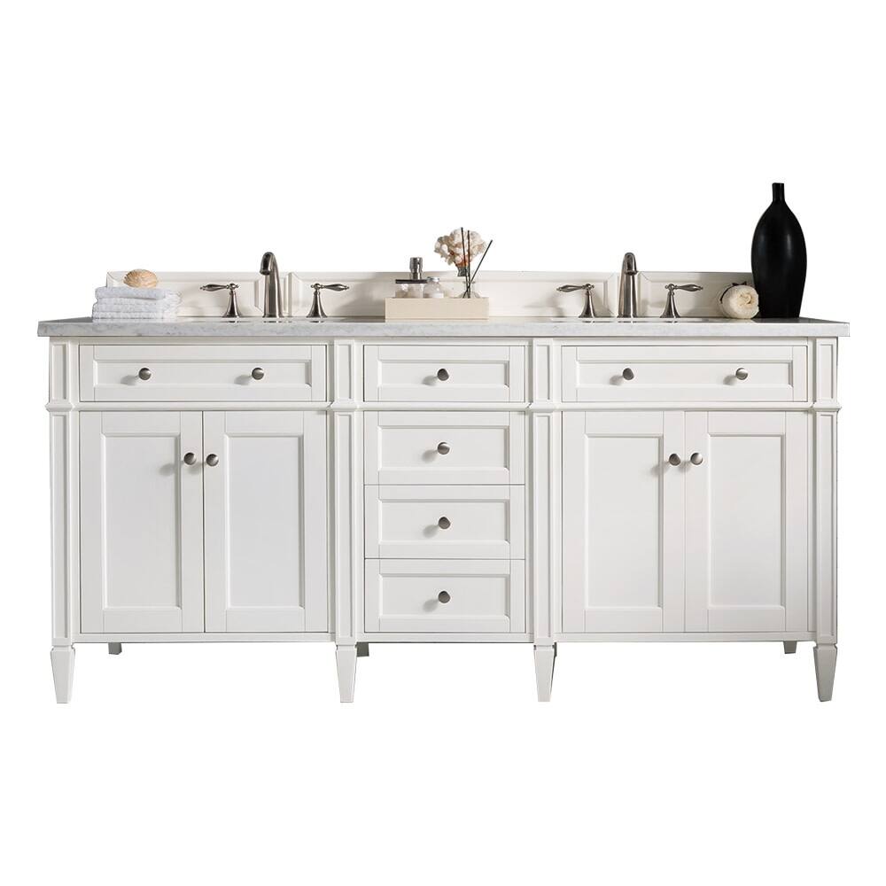 James Martin Vanities 655-V72-3AF Brittany 72" Double Basin Poplar