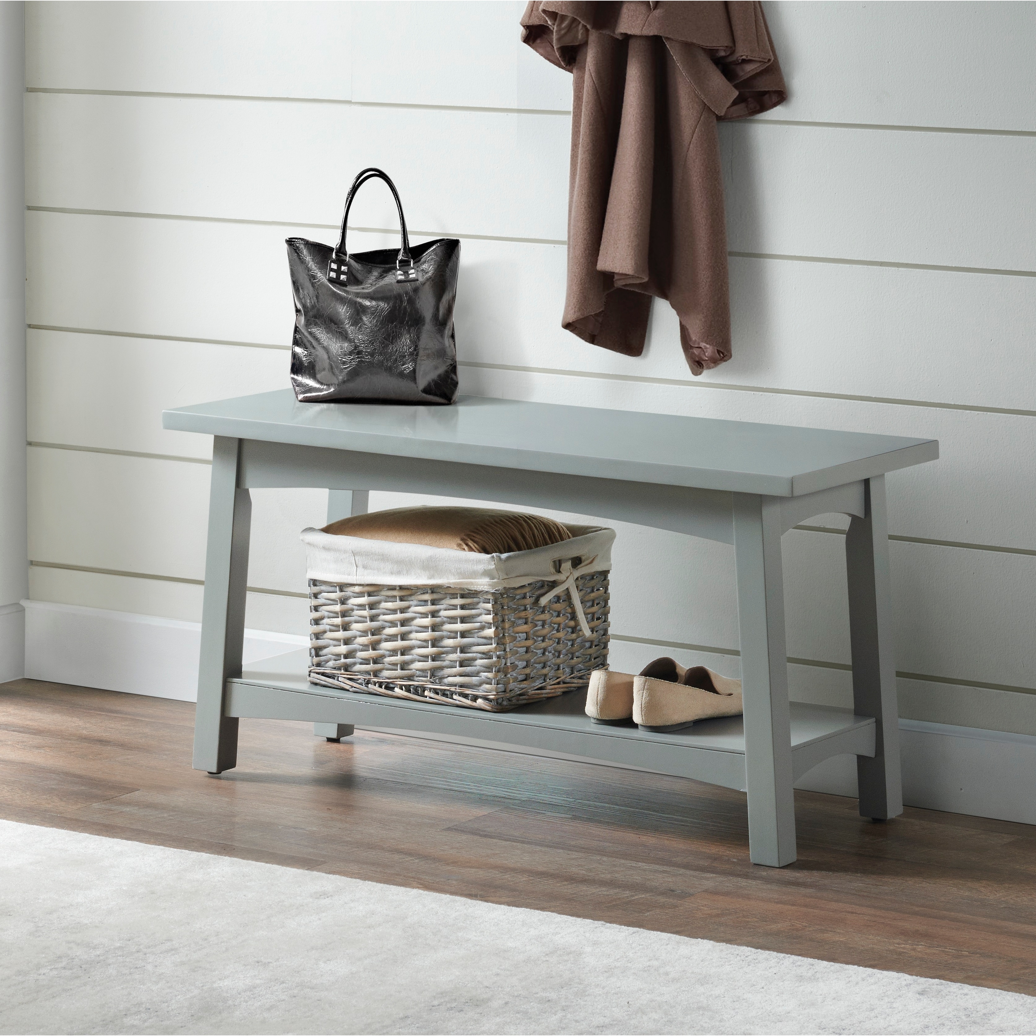 Porch & den humes shop shoe bench with storage