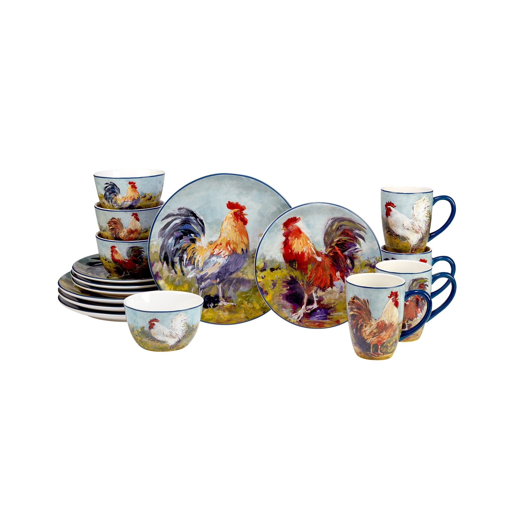 Rooster dish sets outlet