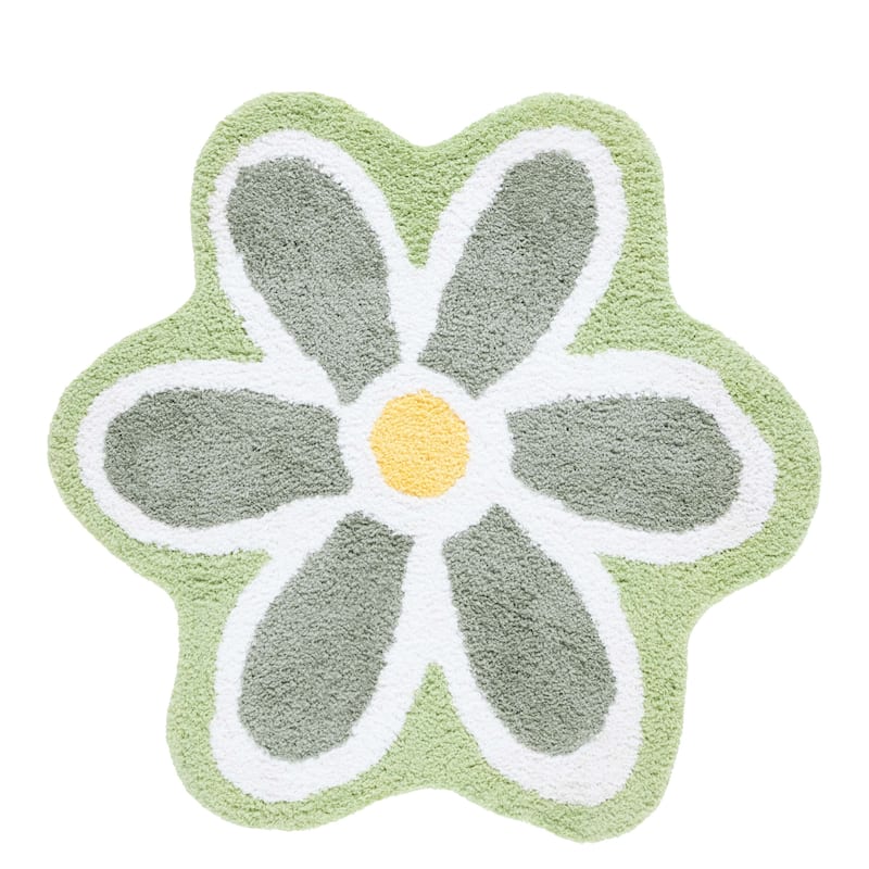 SAFAVIEH Handmade Novelty Fulga Floral Rug - 5' Round - Ivory/Green