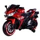 preview thumbnail 1 of 7, 12V Kids Motorcycle, Ride-On Toy with Training Wheels for Ages 3-6 5-7 Years - Red