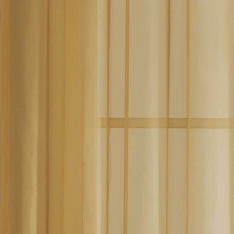 Window Elements Diamond Sheer Voile Extra Wide Curtains (Set of 2)
