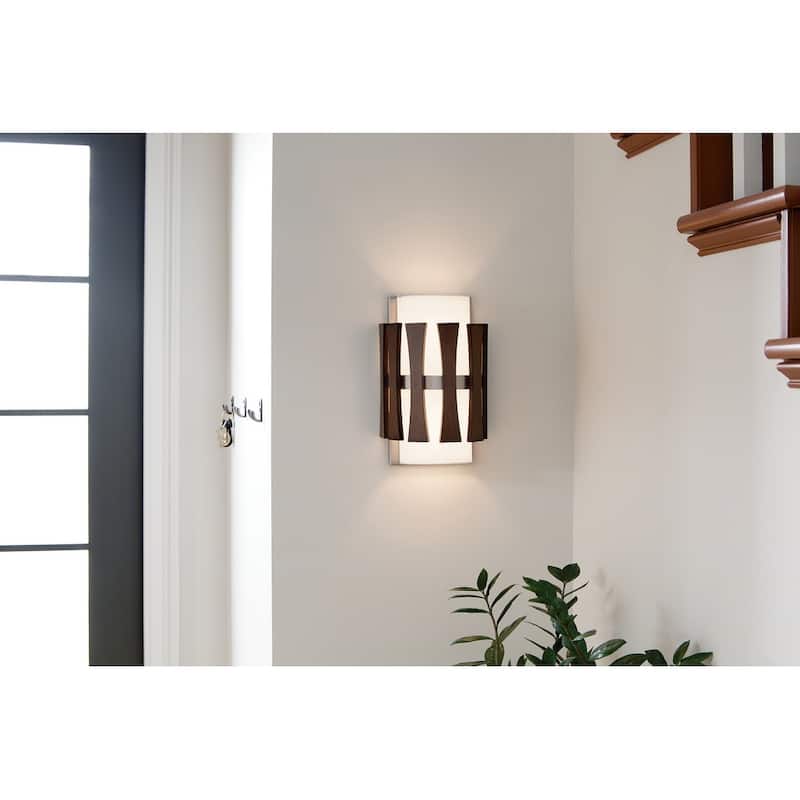 Kichler Lighting Cirus Collection 2-light Auburn Stained Finish Wall Sconce
