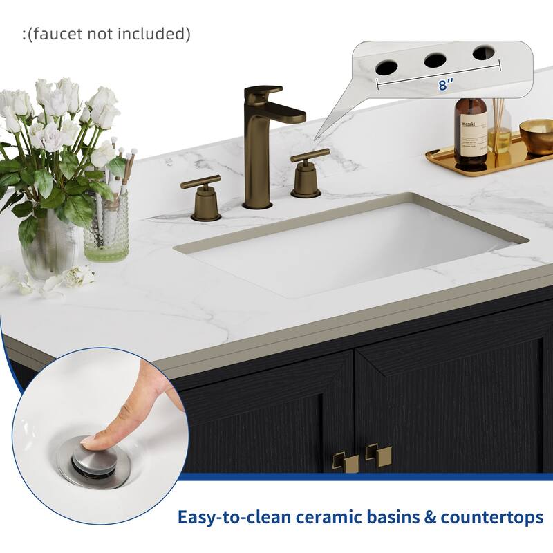 Moasis 36"/40"/ 47" Bathroom Vanity Cabinet with Sink