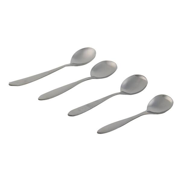 Pack of 4 Soup Spoon Stainless Steel Cutlery Spoons Set Pack of 4 Soup Spoon Stainless Steel Cutlery Spoons Set