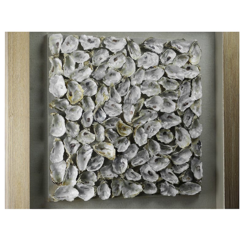 HUJI Oyster Cluster Shadow Box Wall Decor