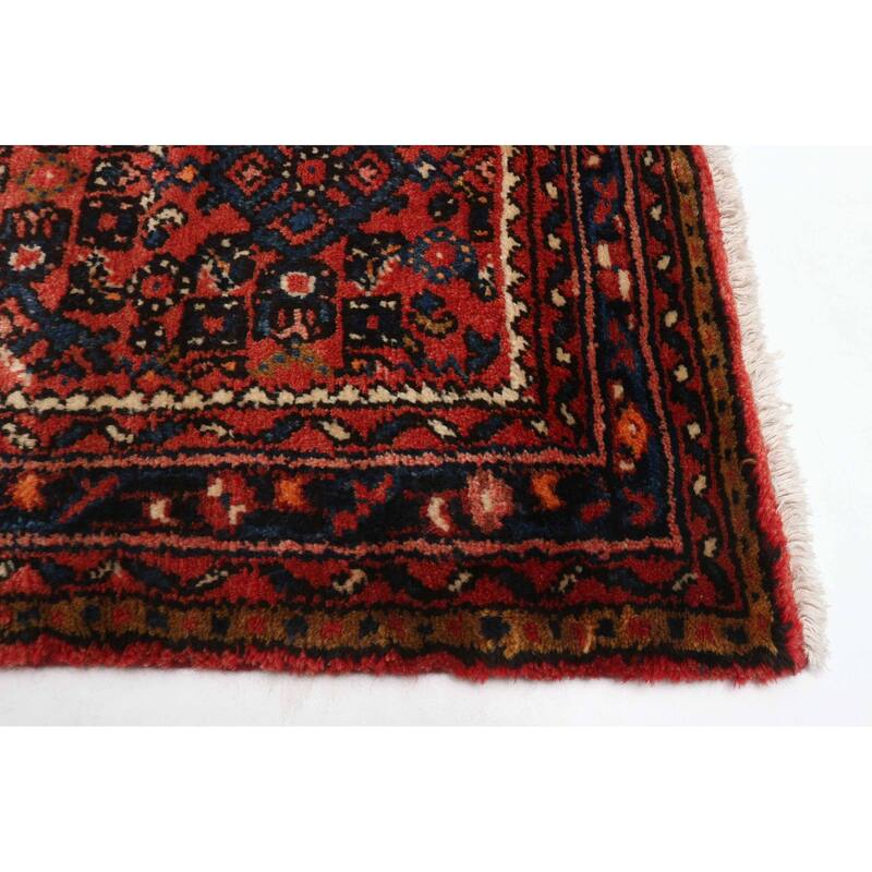 ECARPETGALLERY Hand-knotted Andelz Red Wool Rug - 2'9 x 13'1