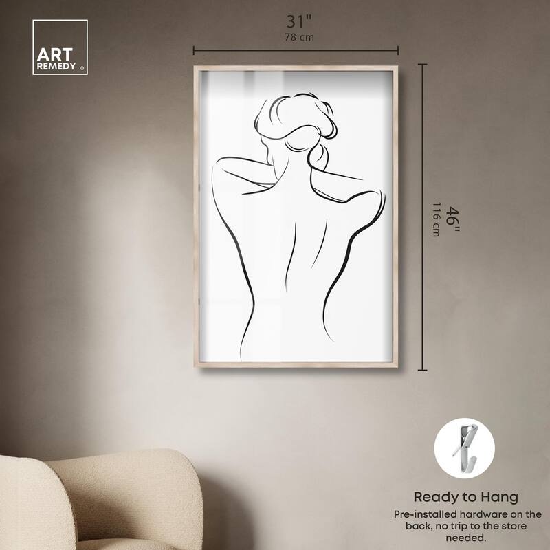 Woman in Contour II Shadowbox by Art Remedy