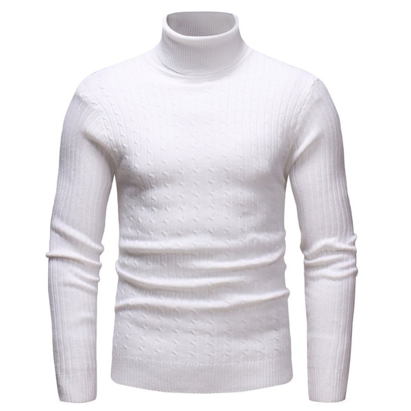 white turtleneck thin