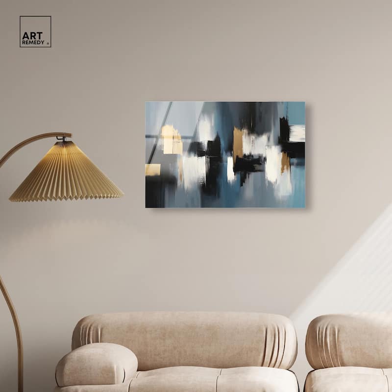 Within Blues Acrylic by Art Remedy, Ready to Hang