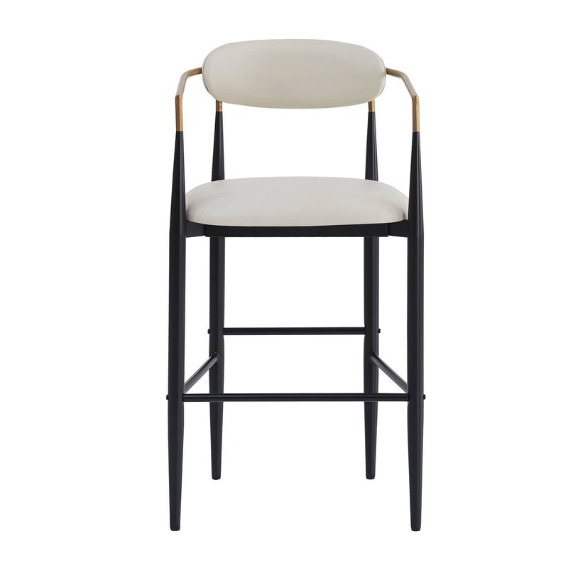 Elmore Fabric and Iron 30 Inch Barstools (Set of 2) by Christopher Knight Home