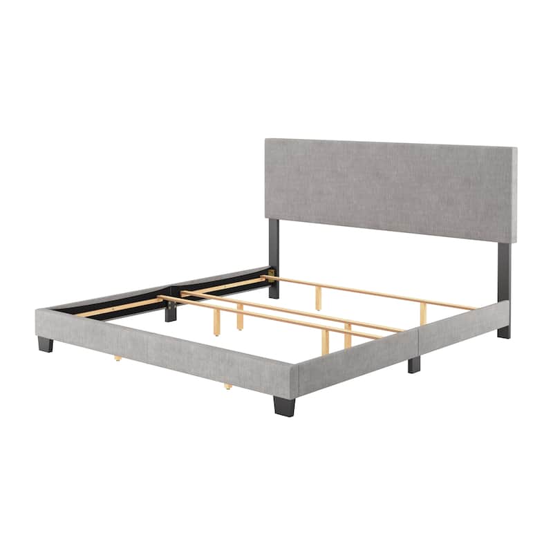 Celeste Modern Upholstered Bed, Box Spring Required