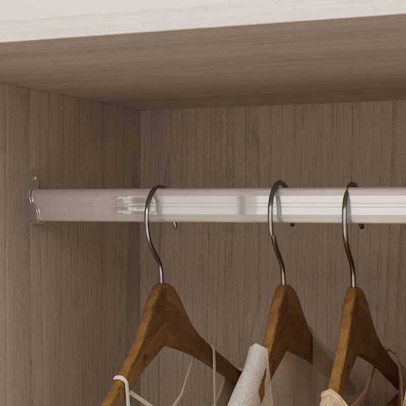 Modular Modern Glass Door Wardrobe:Storage Closet Solution Armoire