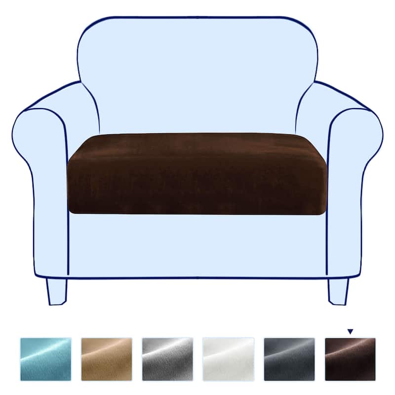 Subrtex Armchair Cushion Covers Velvet Stretch Furniture Protector