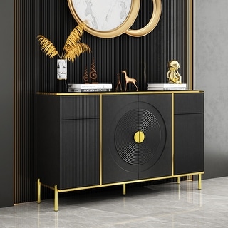 Credenza Sideboard Buffet Sideboard Storage Cabinet Bookcase - On Sale ...