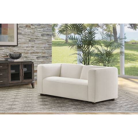 Abbyson Otto Stain Resistant Fabric Loveseat