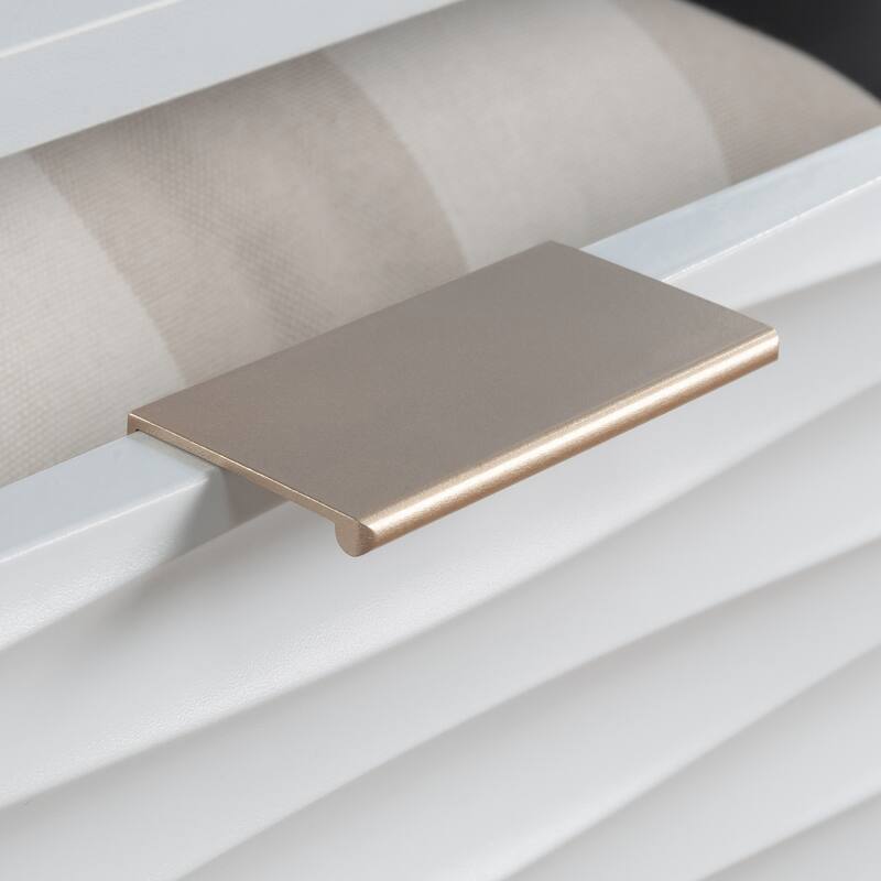 Engineered Wood Coastal Coffee Table with Drawer, White - 30.04"W x 31.06"D x 16.14"H