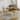 Set of 2 Solid Wood Dining Chairs with Linen Fabric and Rattan Back