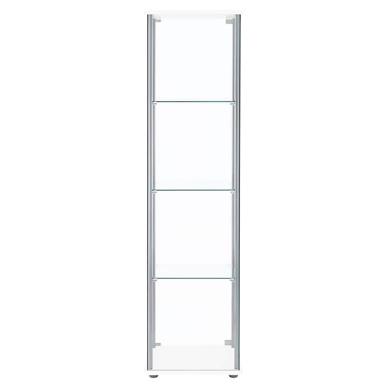 Bellatrix 4-shelf Clear Glass Curio Cabinet