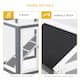 PawHut 48" Wooden Rabbit Hutch Bunny Cage with Waterproof Asphalt Roof, Fun Outdoor Run, Removable Tray and Ramp