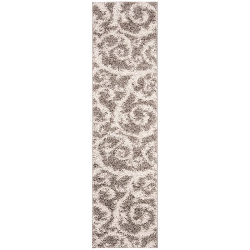 SAFAVIEH New Nadine Shag Grozda Scroll Rug